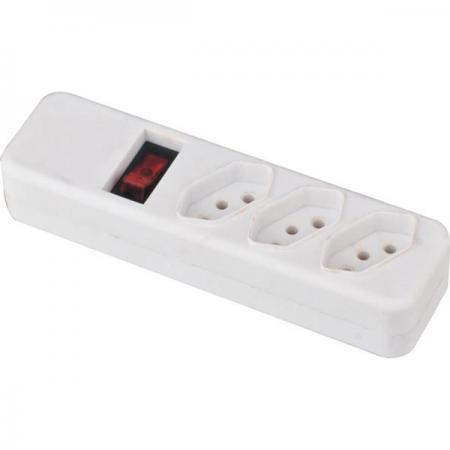 Manufacturer Base Brazil Power Strip Board 3-Outlet with Switch Custom Long Power Cords