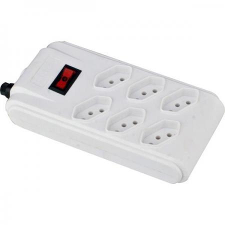 Brazil Power Outlets 6-Socket Board with Switch and Custom Long Power Cords