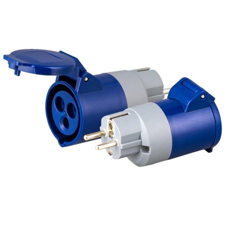 Manufacturer Base EU Europe Continental Mains Hook Up Adapter IP44 1.5mm 2.5mm Tent Caravan Camping Motorhome