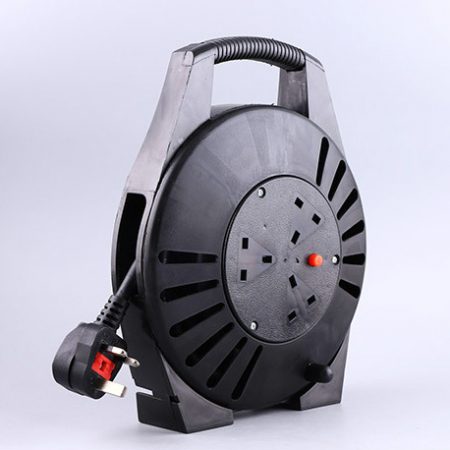 UK Cable Reel 3-Outlet Mains Extension Cord Reel with Custom Length Cable