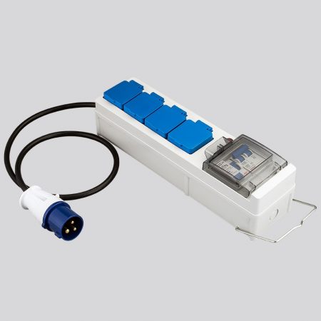 Extension Adapter Cord with Air Switch, Leakage Protector 4 Outlet Germany, France, UK, Denmark, Switzerland, Australia Socket