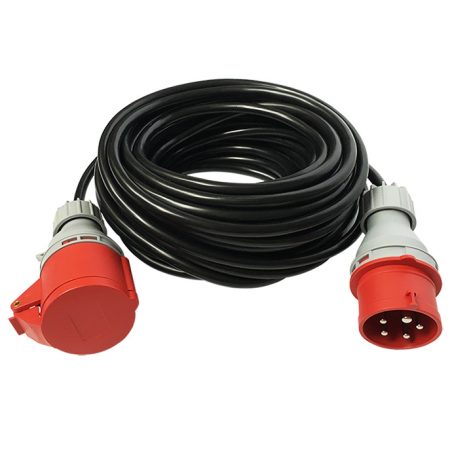 Power Distribution Cable Extender AC 16A 380V 3P+N+E – Power extension cable – IEC 60309 16A (M) to IEC 60309 16A (F)