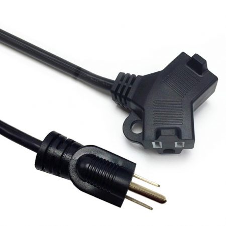 Outdoor Extension Cord 2 Outlet Heavy Duty Custom  Length / Color Power Cable UL Listed
