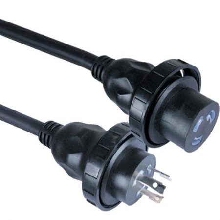 L5-30 30A 125V Twist Locking Type Extension Cord Suitable For Shore Power Cord Sets with Custom Length, Color Cable UL Listed