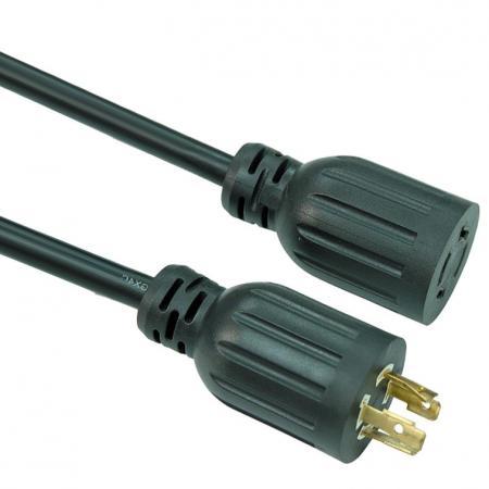 20-Amp 125/250 Volt L14-20 Locking Generator Extension Cord Molded with PVC, Rubber TPE Custom Long Cables, UL Listed