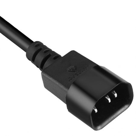 IEC 60320 C14 Power Cords Straight Plug Manufacturer Base Custom Length / Color AC Power Cable