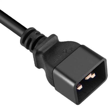 IEC 60320 C20 Power Cords Straight Plug Manufacturer Base Custom Length / Color AC Power Cable