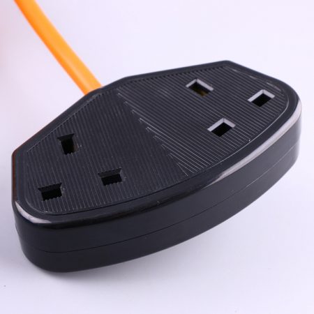 UK Power Cable, Mains Extension Power Cord Sets 2 Outlets AC Type G Rewireable Sockets