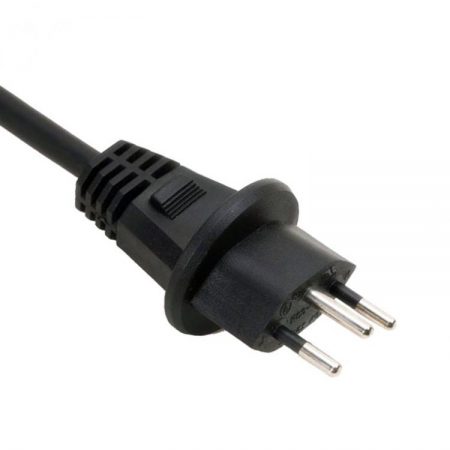 Switzerland Power Cord 3 Wire 10 Amp Outdoor Waterproof IP44 Plug, SEV 1011 AC Custom Power Cord Length, SEV Approved