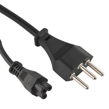 Switzerland 3 Wire 10A Plug ,IEC 60320 C5 Laptop ,Mickeymouse ,Clover ,Cloverleaf Connector ,Custom Power Cord Long
