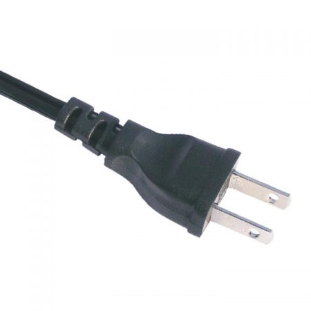 Japan Power Cord 7 Amp 2 Wire Low Profile Plug, JIS 8303 Standard,AC Power Supply Cords, Custom Length,PSE JET Approved