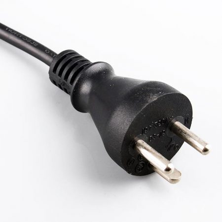 Denmark AC Power Cords (DEMKO Power Cords), AC Power Supply Cords Amp 250 Volt AC, 2 Pole 3 Wire Grounding, Type K Plug