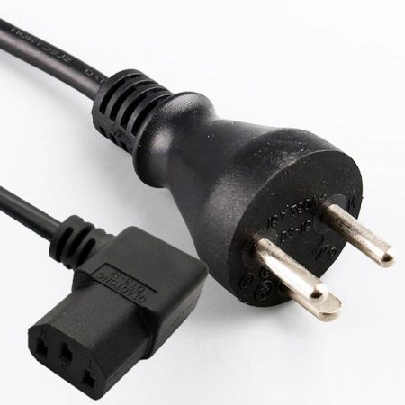 DenmarK Plug IEC 60320 C13 Right Angle Power Cord (Left Angle)( PC Power Cord / Computer Power Cord / AC Power Cable )