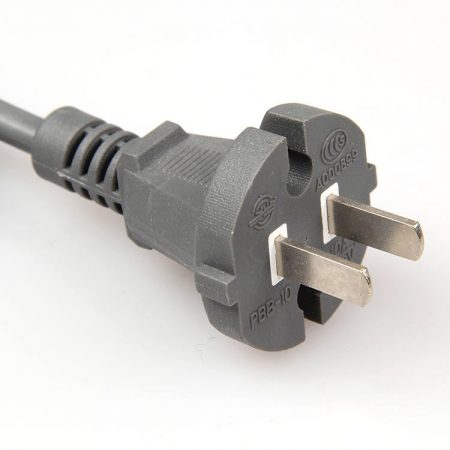China Power Cord 10 Amp 250 Volt 2 Wire Non-Grounding 2099 GB Standard CCC 3C Approved Type A Plug AC Power Supply Cords