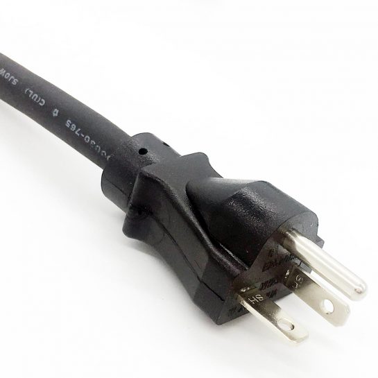 Manufacturer Base NEMA 5-20P Power Cord Rated up to 20A 125V Custom Length / Color Power Supply Cord UL Listed