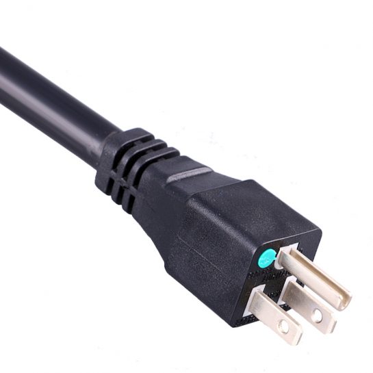 Manufacturer Base Green Dot Medical Hospital Grade Power Cord 5-15P Custom Length Power Supply Cord, UL Listed
