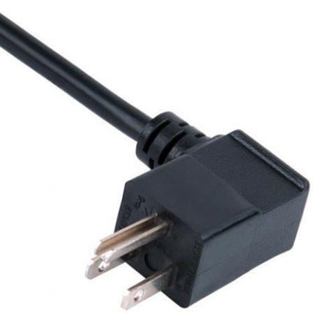 Manufacturer Base Medical Hospital Grade Right Angle Power Cord 5-15P with Green Dot Custom Length, Color, UL Listed