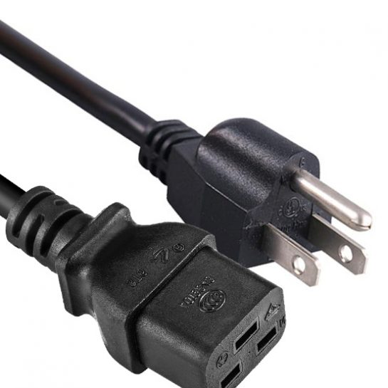 US Power Supply Cord 5-15P IEC 60320 C19 AC Power Cable For Servers and PDU with Custom Length / Color,UL Listed