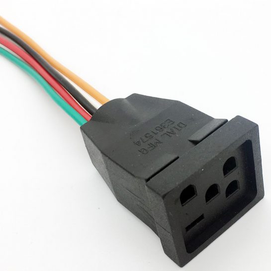 Manufacture Base 5 Conductor Special Power Cord Receptacle For Lamps, Ballast, Pumps Appliances Custom Length Cable