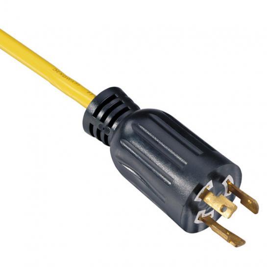 Twist Lock Power Cord NEMA L5-15P 3-Prong 15-Amp 125-Volt Generator Locking Type, UL listed