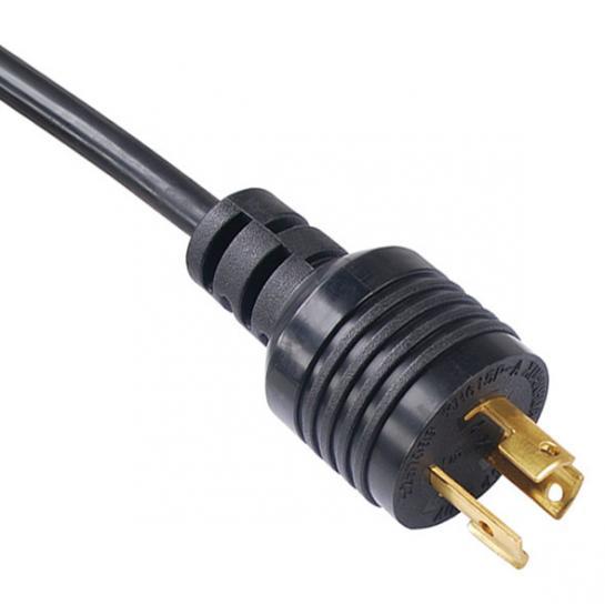 Twist Lock Power Cord NEMA L6-15P 3-Prong 15-Amp 250-Volt Generator Locking Type AC Power Cable, UL listed