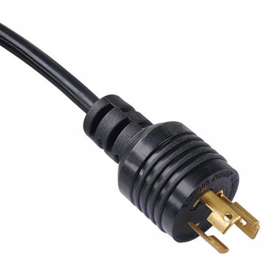 Twist Lock Power Cord NEMA L7-15P 3-Prong 15-Amp 277-Volt Generator Locking Type AC Power Cable, UL listed