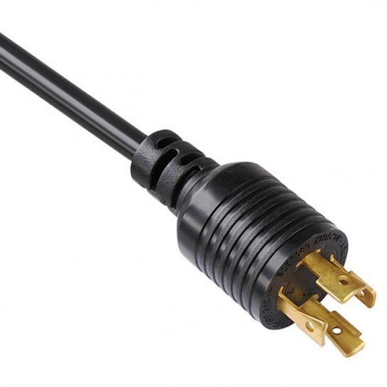 Manufacturer Base Twist Lock Power Cord NEMA L5-20P 3-Prong 20-Amp 125-Volt Generator Locking Type, UL listed