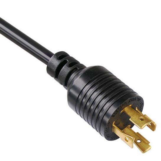 Manufacturer Base Twist Lock Power Cord NEMA L15-20P 4-Prong 20-Amp 250-Volt Generator Locking Type AC Power Cable