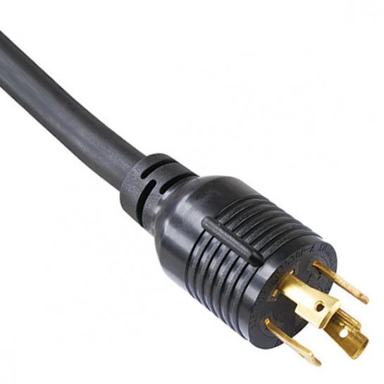 Manufacturer Base Twist Lock Power Cord NEMA L15-30P 4-Prong 30-Amp 250-Volt Generator Locking Type AC Power Cable