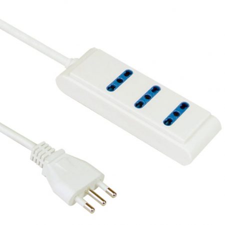 Italy Power Strip 3 Outlet Power Strip Custom Long Power Cords IMQ CE Approved