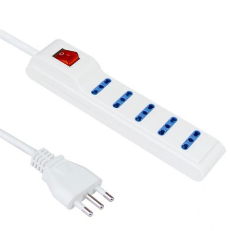 Italy Power Strip 5 Outlet with Children Protector, Luminous Switch, Custom Long Power Cords IMQ CE Approved