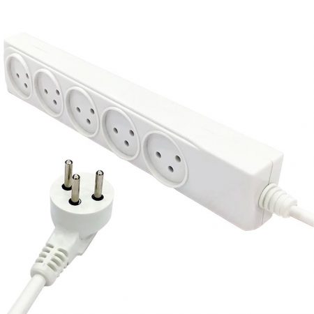 Israel Power Strip 5 Outlet Power Strip Custom Long Power Cords SII Approved